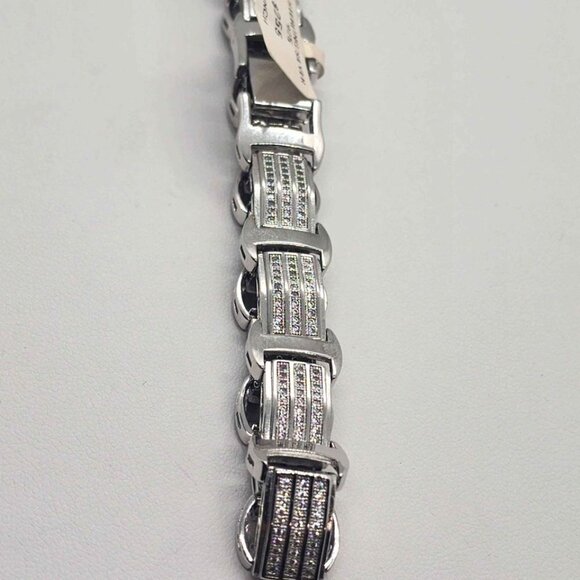 Brand New   Sterling Silver 925  Bracelet  with cubic zirconia stones - Picture 4 of 4